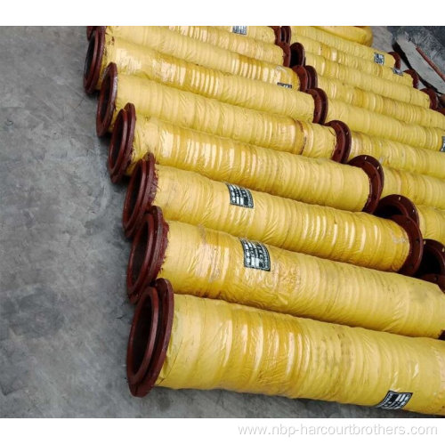 flexible large diameter flanged steel wire drainage hose